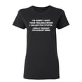 thumbnail image 1 of Sorry I Called You Stupid Sarcastic Humor Novelty Funny Women's Casual Tees, 1 of 3