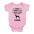 thumbnail image 1 of Sorry I Can't I Have Plans With My Sloughi Love Pet Dog Cute Baby Bodysuit (Pink, 18-24 Months), 1 of 5