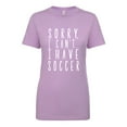 thumbnail image 1 of Sorry, I Can't I Have Soccer Womens crewneck tee, 1 of 1