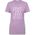 thumbnail image 1 of Sorry, I Can't I Have Softball Womens crewneck tee, 1 of 3