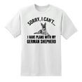 thumbnail image 1 of Sorry I Cant I Have Plans with My German Shepherd Dog Funny Graphic Tees Mens Graphic T Shirts White,XXL, 1 of 1