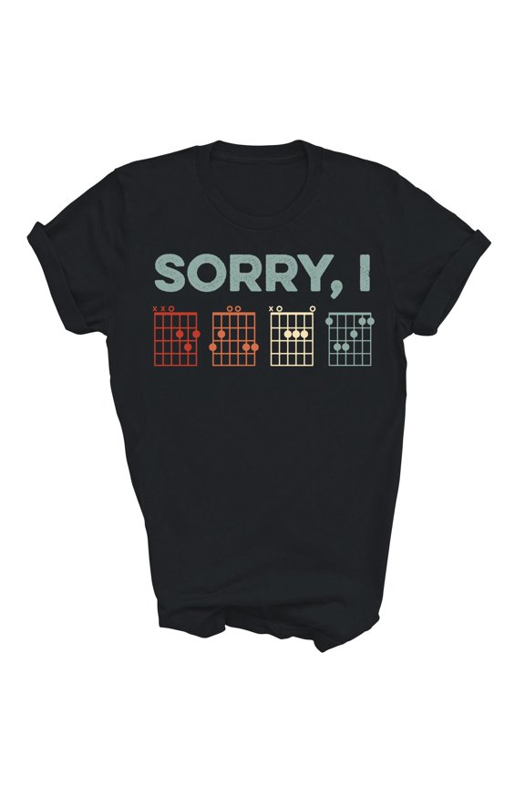 Sorry I Dgaf Hidden Message Guitar Chords Music Note Shirt All Size S-5XL