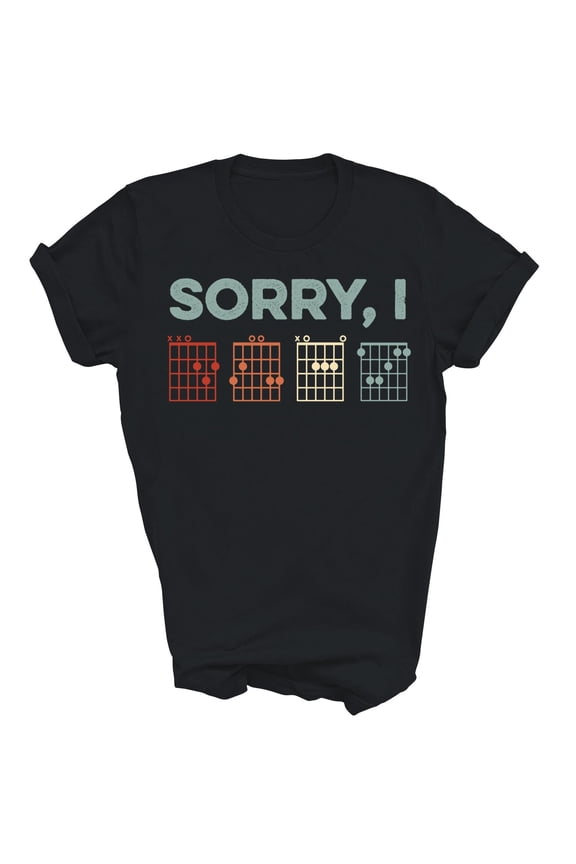 Sorry I Dgaf Hidden Message Guitar Chords Music Note Shirt
