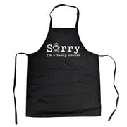 Sorry I'm A Heavy Smoker Cookout Apron Funny Backyard BBQ Smoked Meat Smock