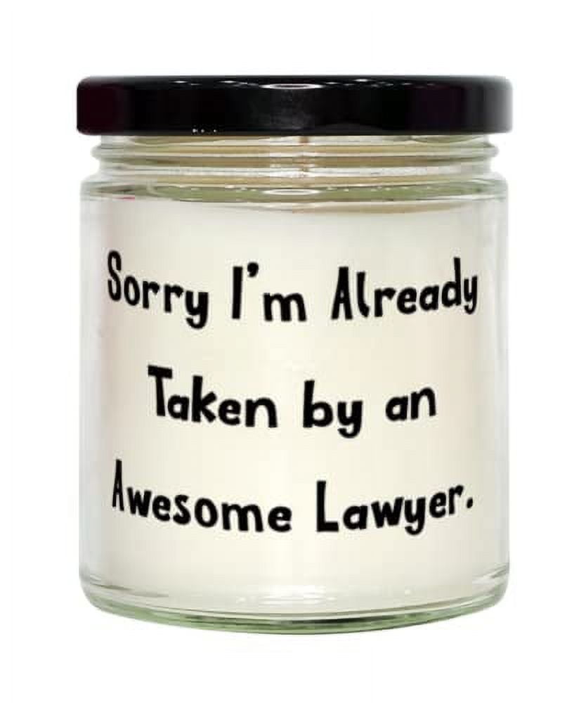 Sorry I m Already Taken Awesome Lawyer Candle Lawyer Funny Gifts For Gag gifts lawyers lawyer coffee mugs tshirts memes jokes 723de668 9079 4b4f a539 fade52c6da9e.1b59329d35f1b59b6af2340f6385a68f