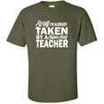 thumbnail image 1 of Sorry I'm Already Taken By A Super Sexy Teacher Adult Short Sleeve T-shirt, 1 of 1