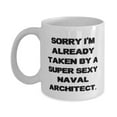 thumbnail image 1 of Sorry I'm Already Taken by a Super Sexy Naval Architect. 15oz Mug, Naval architect Cup, Unique Gifts For Naval architect, Inappropriate nautical gifts, Inappropriate maritime gifts, Unsuitable, 1 of 2