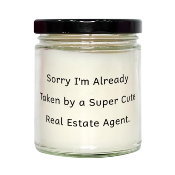 Sorry I'm Already Taken by a Super. Real estate agent Scent Candle, Cute Real estate agent Gifts, For Colleagues from Coworkers