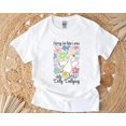 thumbnail image 1 of Sorry I'm Late Goose T-Shirt with Dilly Dallying Floral Funny Mama Vibes, for men & women, up to size 5XL, 1 of 3