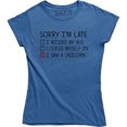 thumbnail image 1 of Sorry I'm Late I Saw A Unicorn Funny Unicorn Horse Lover Women's T-Shirt, 1 of 4