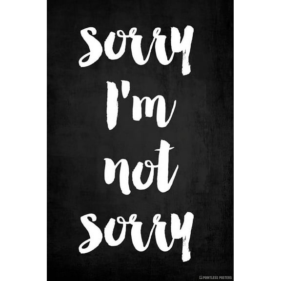 Sorry I'm Not Sorry Poster