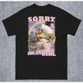 thumbnail image 1 of "Sorry I'm Just A Girl" Whimsical Cat Graphic Tees featuring Multi - Cat Meme Print T - shirts Comfortable Short Sleeve Tops Great For Daily Casual Wear, 1 of 5