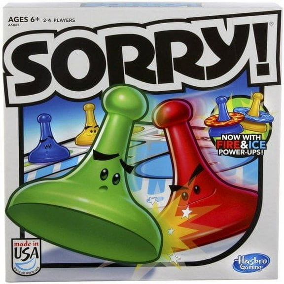 Sorry! Kids Board Game, Family Board Games for Kids and Adults, 2 to 4 Players