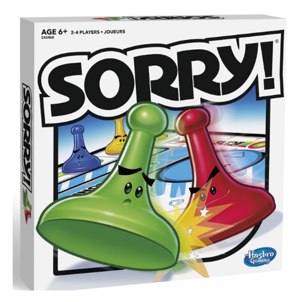 Sorry! Kids Board Game, Family Board Games for Kids and Adults, 2 to 4 Players - image 1 of 4