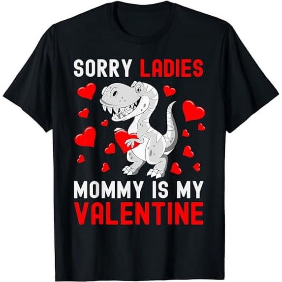 Sorry Ladies My Mommy Is My Valentine Valentines Day Boys T-Shirt