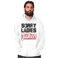 thumbnail image 1 of Sorry Ladies Taken Funny Boyfriend Men's Big & Tall Graphic Hoodie Brisco Brands 5X, 1 of 4
