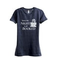 thumbnail image 1 of Sorry My Night Is All Booked Women's Fashion Relaxed T-Shirt Tee Heather Navy X-Large, 1 of 3