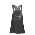 thumbnail image 1 of Sorry My Night Is All Booked Women's Fashion Sleeveless Flowy Racerback Workout Yoga Tank Top Charcoal Grey Small, 1 of 3