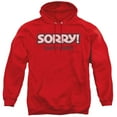 thumbnail image 1 of Sorry Not Sorry Adult Pullover Hoodie Sweatshirt Red, 1 of 1