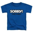 thumbnail image 1 of Sorry Not Sorry S/S Toddler T-Shirt Royal Blue, 1 of 1