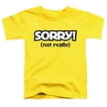 thumbnail image 1 of Sorry Not Sorry S/S Toddler T-Shirt Yellow, 1 of 1