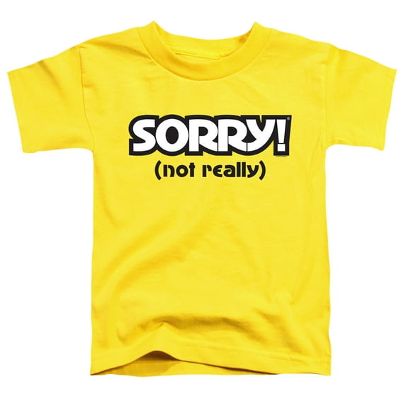 Sorry Not Sorry S/S Toddler T-Shirt Yellow