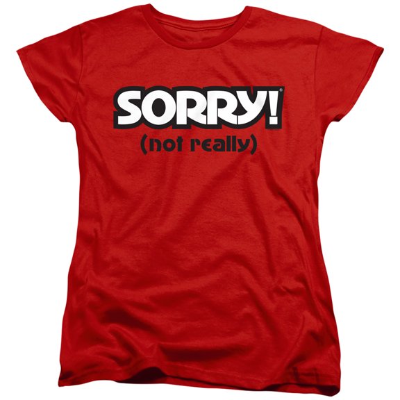 Sorry Not Sorry S/S Women's T-Shirt Red