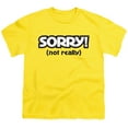 thumbnail image 1 of Sorry Not Sorry S/S Youth 18/1 T-Shirt Yellow, 1 of 1