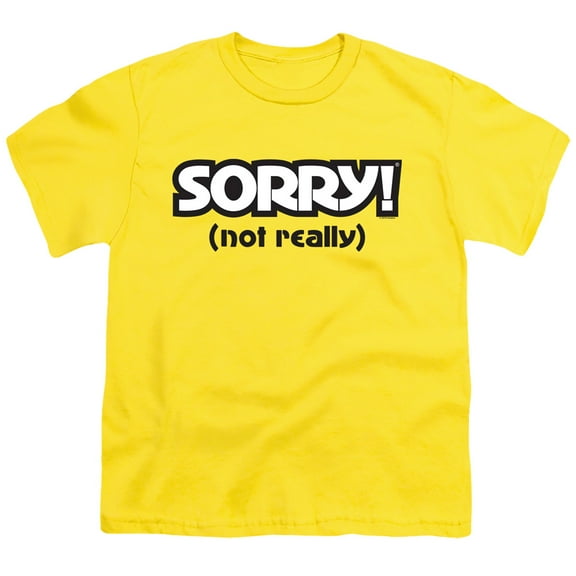 Sorry Not Sorry S/S Youth 18/1 T-Shirt Yellow