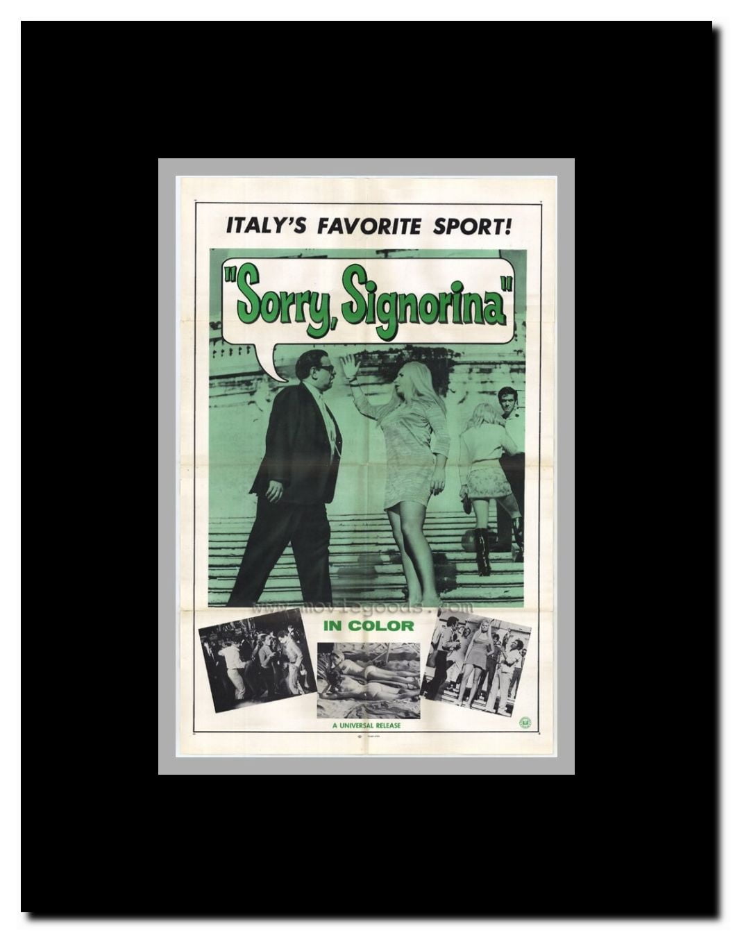Sorry Signorina Framed Movie Poster