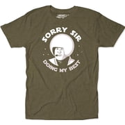 Sorry Sir Doing My Best Unisex 80s Sci-Fi Comedy Movie T-Shirt