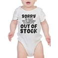 thumbnail image 1 of Sorry Sleep Out Of Stock Bodysuit Infant -Smartprints Designs,  Newborn, 1 of 4