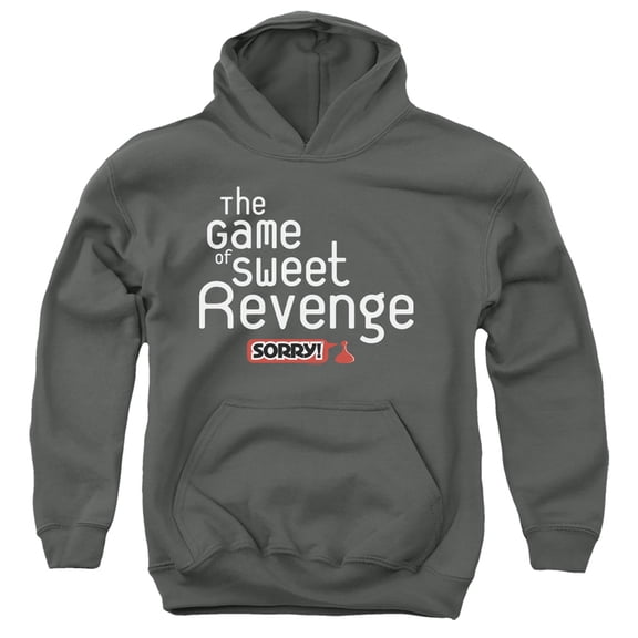 Sorry Sweet Revenge Youth Pullover Hoodie Sweatshirt Charcoal