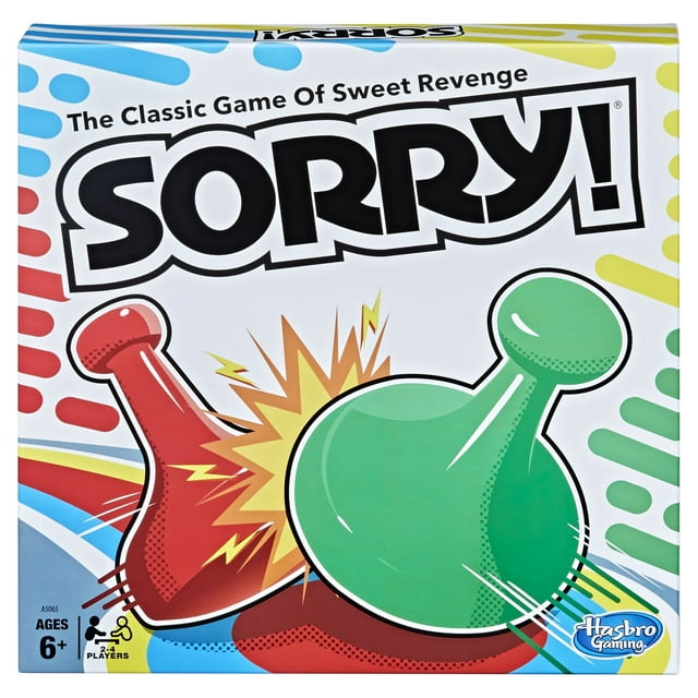 Sorry! The Classic Game Of Sweet Revenge Board Game for Kids and Family Ages 6 and Up, 2-4 Players