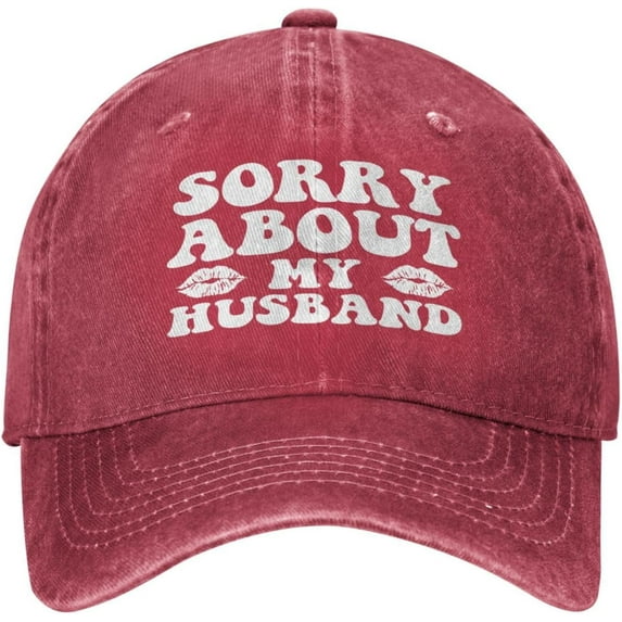 Sorry about My Husband Hat for Men Women Trucker Hat Dad Unisex Baseball Cap