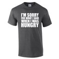 thumbnail image 1 of Sorry for What I Said When I was Hungry Short Sleeve T-shirt-Heathergray-4Xl, 1 of 4