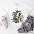 thumbnail image 1 of Sorta Merry Christmas Skeleton, Sarcastic Holiday Tee, 1 of 8