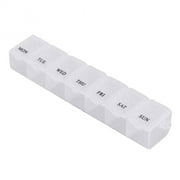 Sorter Organizer Pill Box Weekly Tablet Case Medicine 7 Day Container Dispenser