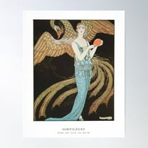 Sortileges By George Barbier - Vintage Art Poster Wall Art, Modern Wall Decor For Living Room Bedroom, 8x12 UNFRAMED