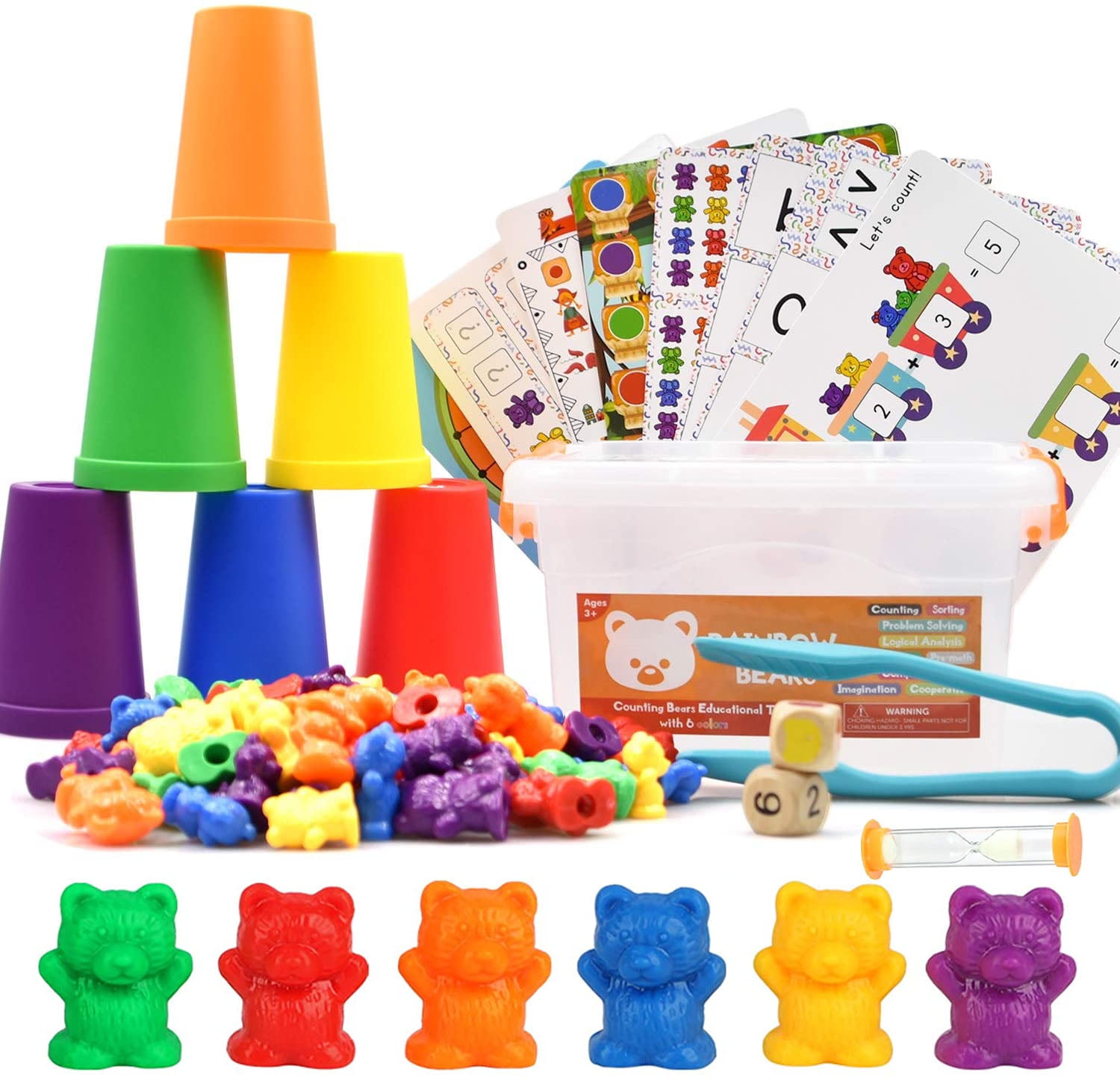 https://i5.walmartimages.com/seo/Sorting-Game-Counting-Rainbow-Bears-Matching-Toy-Dice-Stacking-Cups-Preschool-Math-Manipulative-STEM-Learning-Supplies-Colorful-Counters-for-Kids_e2dbf197-1b78-412e-a70a-8430c7831b96.fd6ebb48a66cd9863c165bc86a856bcf.jpeg