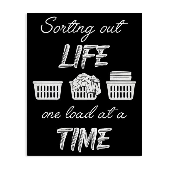Sorting Out Life Laundry Canvas Wall Art, design by Marcus Prime