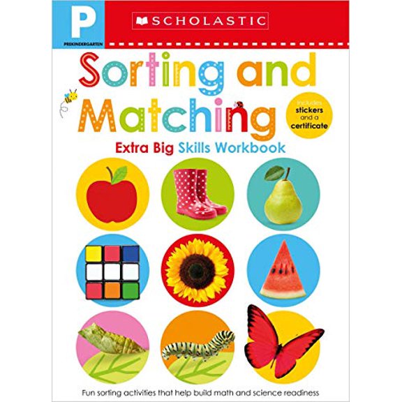 Pre-Owned Sorting and Matching Pre-K Workbook: Scholastic Early Learners (Extra Big Skills Workbook) (Paperback) 1338531867 9781338531862
