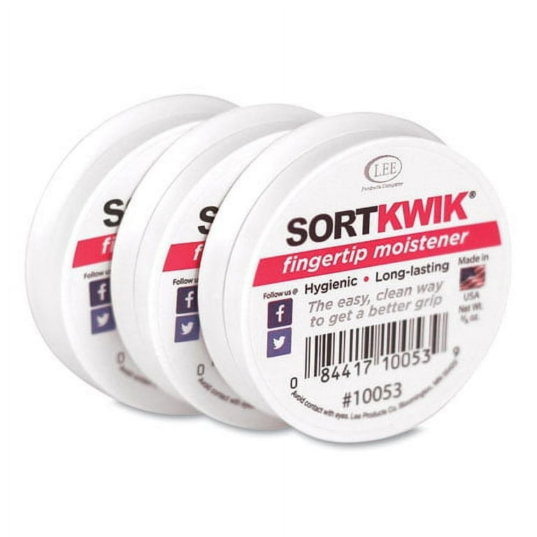 Sortkwik Fingertip Moisteners, 0.38 oz, Pink, 3/Pack Sortkwik Fingertip Moisteners, 0.38 oz, Pink, 3/Pack