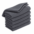 thumbnail image 1 of Sortora Gray Dish Cloths, 6-Pack 100% Cotton Dish Towels Ultra Absorbent Quick Dry, Reusable Kitchen Towels, Soft Wash Cloths for Washing Dishes, 12 x 12 Inches, 1 of 7