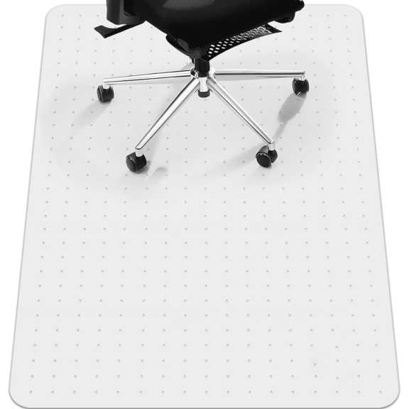 Sortora Office Chair Mat for Carpet, 2.2mm Thick Clear PVC Floor Computer Chair Mat with Non-Slip Studs for Rolling Desk Chairs, Desk Mat Protector for Home Office & Gaming, 36"x48", Rectangle