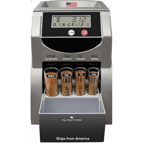 Sortwell DCS-180 Digital Coin Counter, Sorter and Wrapper Machine
