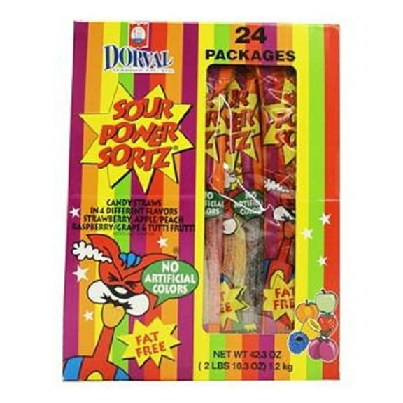 Sortz - Sour Candy Straws (Pack of 24)