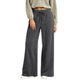 thumbnail image 1 of Sorvello Womens Wide Leg Baggy Sweatpants Fleece Lined Lounge Sweat Pants,Drawstring Sweatpants with Pockets, Fall Winter Dark Gray 2XL, 1 of 7