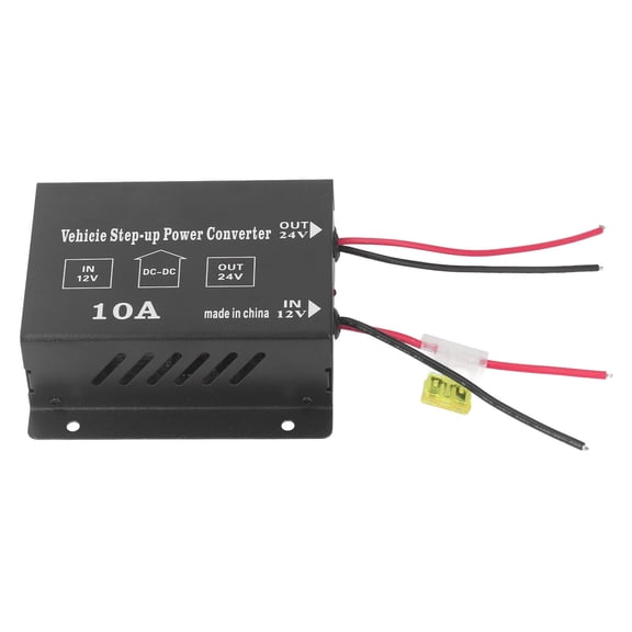 Sorven 10A Step Up Converter 12V To 24V Boost Converter, Replacement High Toughness Various Protection Heat Dissipation 10A Step Up Power Converter for Vehicie