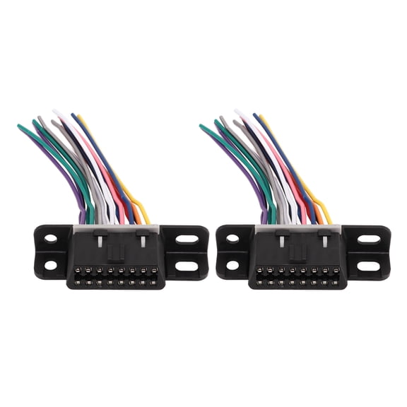 Sorven 16 Pin Car Diagnostic Plug 16 PIN Female Plug, Stable Structure 16pin OBD2 Female Plug for Diagnostic Tool